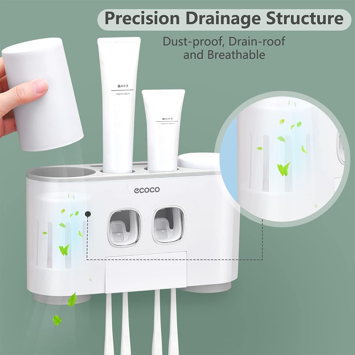 ecoco Toothpaste Dispenser and Holder - Wasina