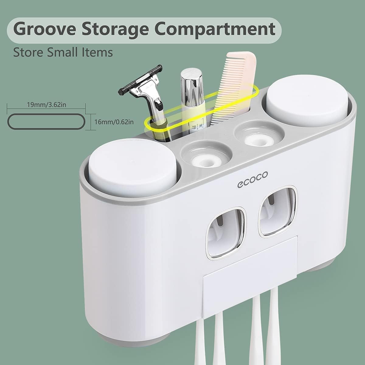 ecoco Toothpaste Dispenser and Holder - Wasina