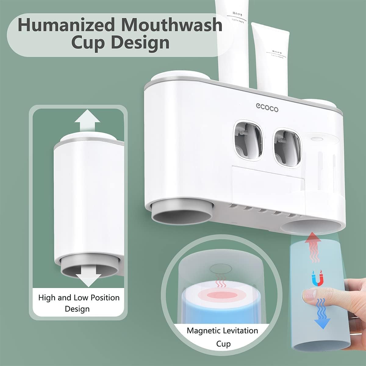 ecoco Toothpaste Dispenser and Holder - Wasina