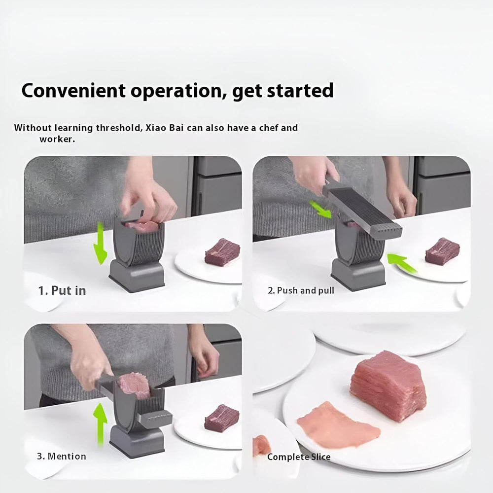 Meat Slicer - Versatile Handheld Meat Cutter for Quick and Easy Slicing of Beef - Wasina