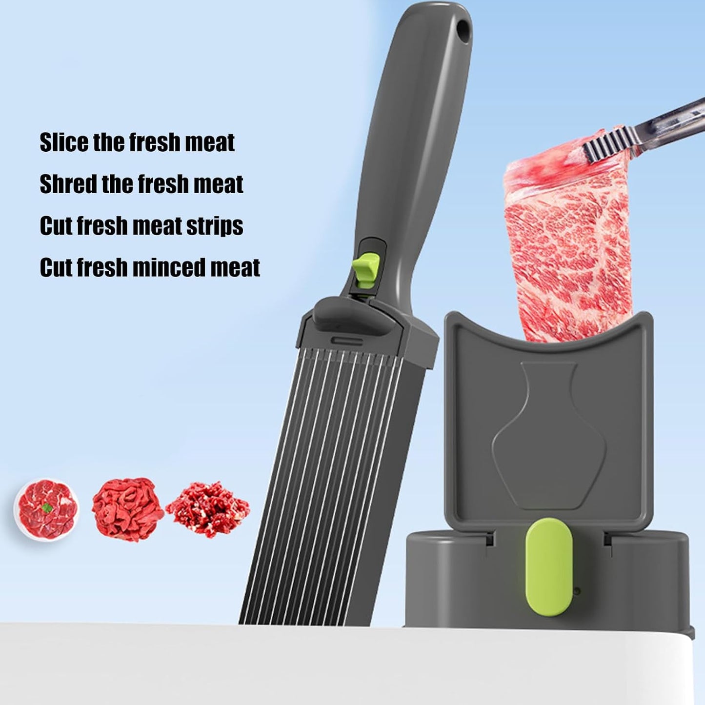 Meat Slicer - Versatile Handheld Meat Cutter for Quick and Easy Slicing of Beef - Wasina