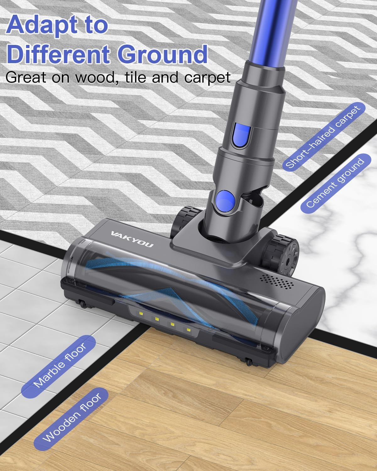 VAKYOU Cordless Vacuum Cleaner - Wasina
