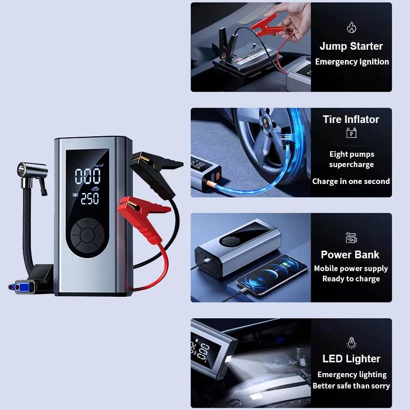 JN-015D Car Jump Starter 1000A Peak – Portable Battery Booster for Cars & Trucks